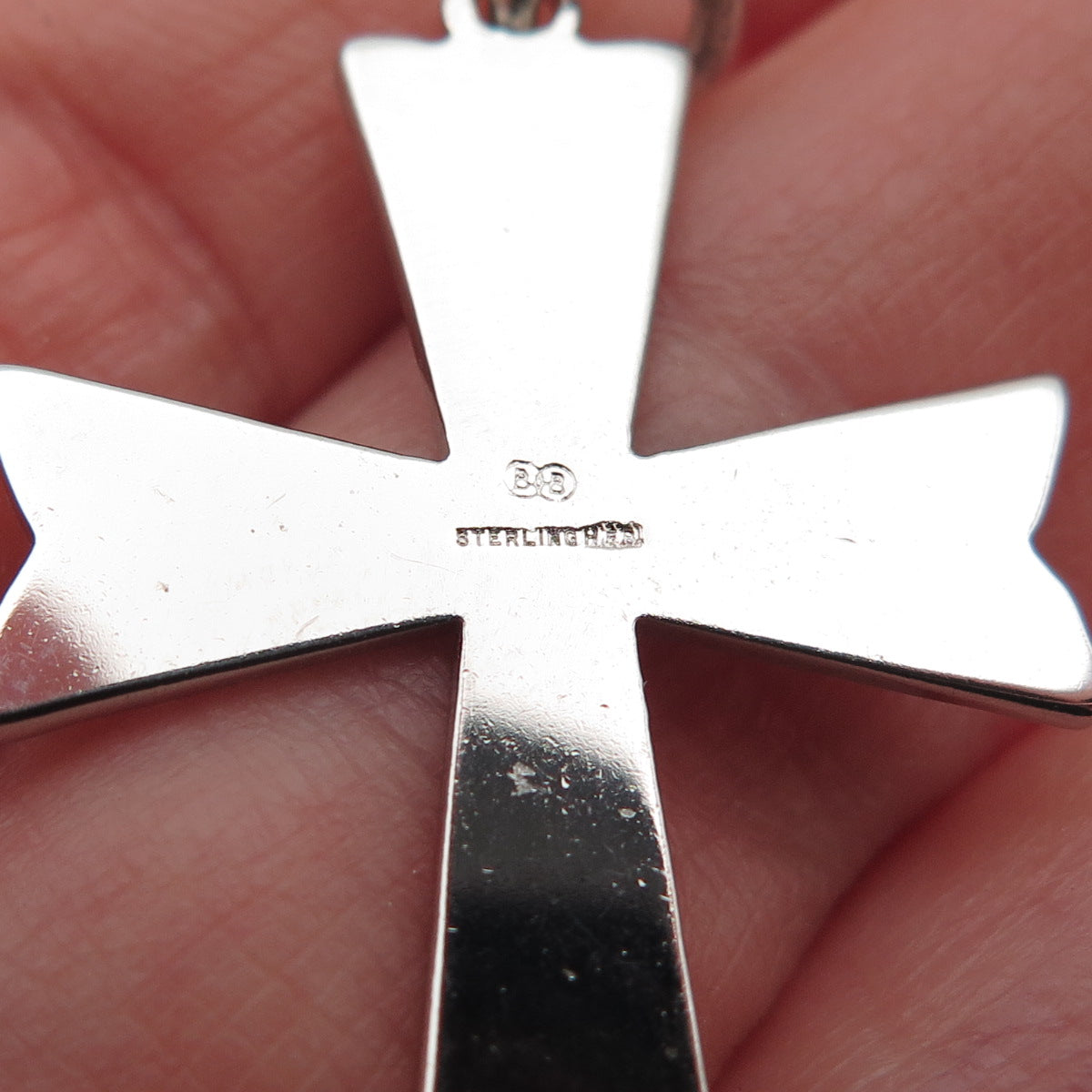 Binder Bros 925 Sterling Silver Vintage Cross Charm Pendant