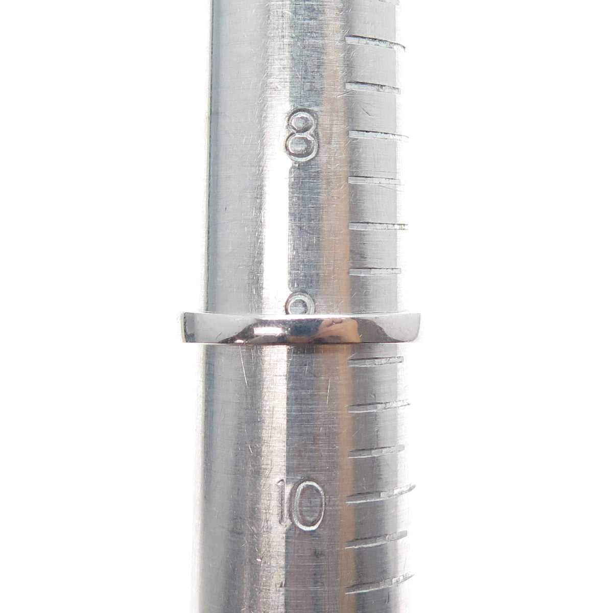 925 Sterling Silver Round-Cut C Z Half Eternity Band Ring Size 9