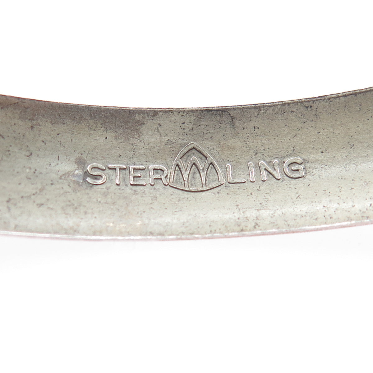 WOHELO Sterling Silver Vintage Campfire Girls Hammered Adjustable Bracelet 8.75"