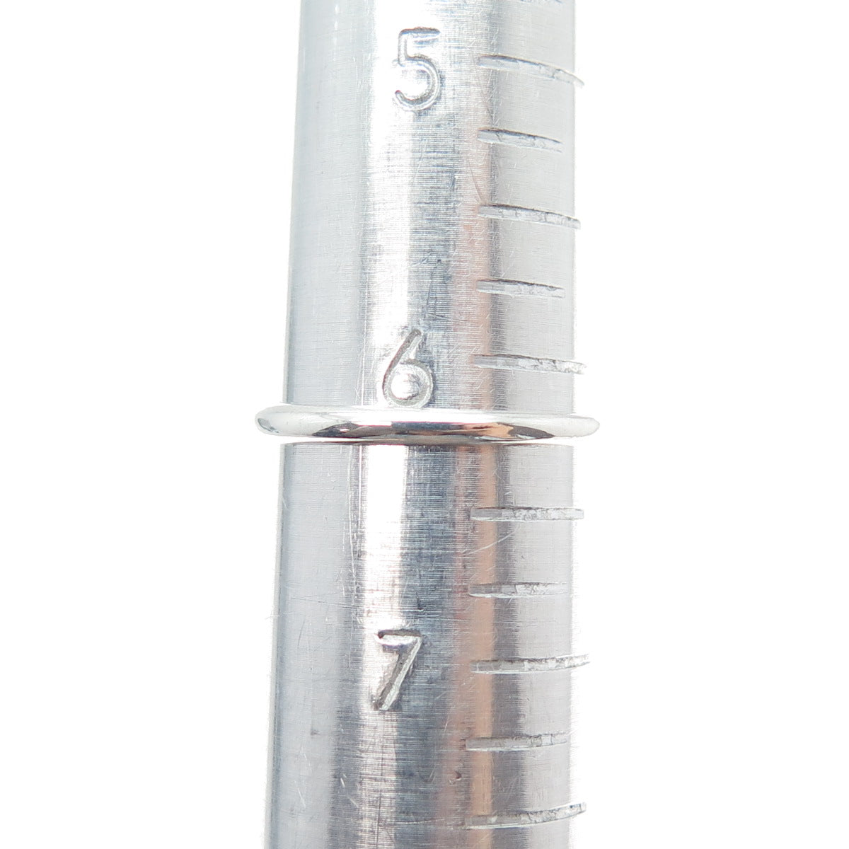 925 Sterling Silver Vintage Modernist Flame Ring Size 6.25