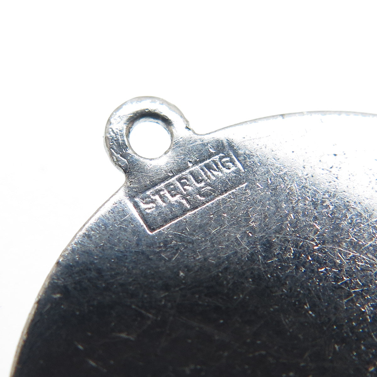 TOWN & COUNTY 925 Sterling Silver Vintage Engraved Federal Eagle Pendant