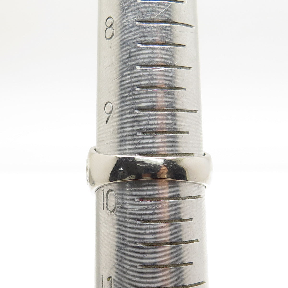 925 Sterling Silver Princess-Cut Shaped C Z Ring Size 9.75