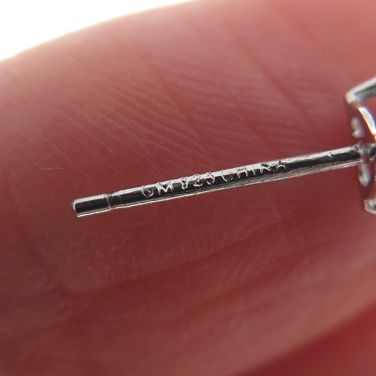 925 Sterling Silver Heart-Cut Blue C Z Stud Earrings