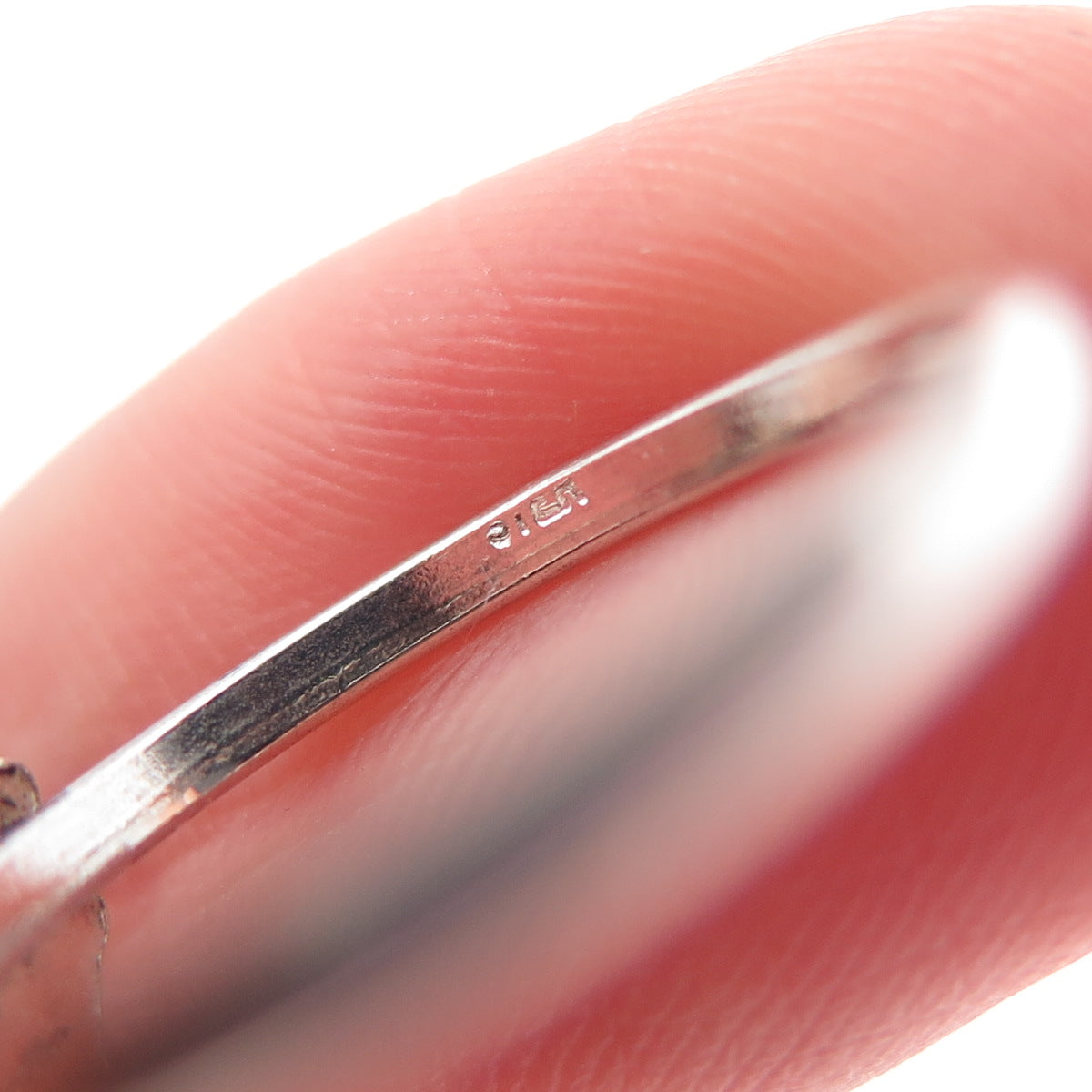 925 Sterling Silver Vintage Modernist Ball Ring Size 5.75