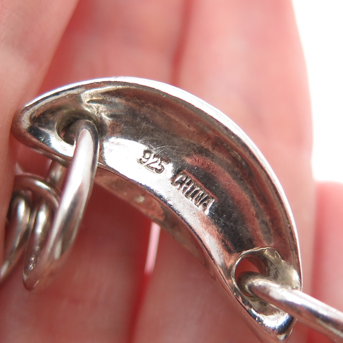 ROBERT LEE MORRIS 925 Sterling Silver Vintage Modernist Oxidized Bracelet 8"