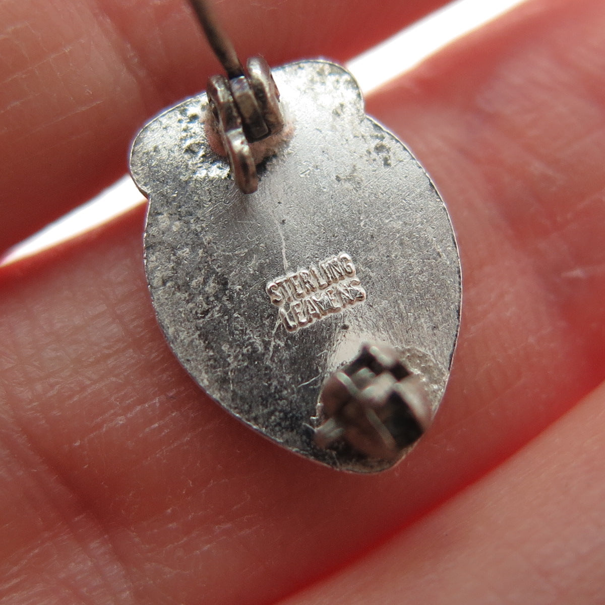 LEAVENS 925 Sterling Silver Antique Enamel Future Teachers of America Pin