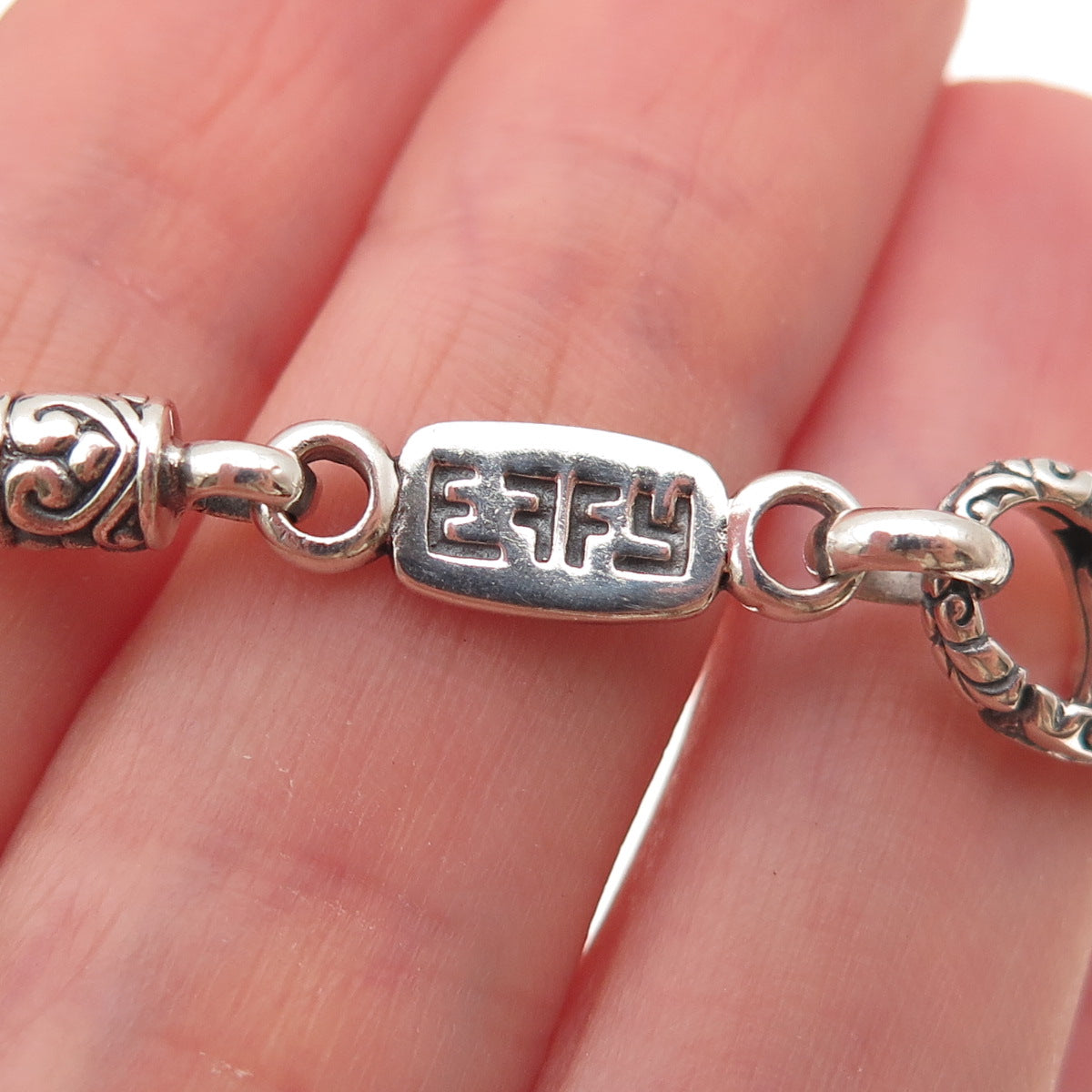 Effy 925 Sterling Silver Spiga Chain Necklace 18"