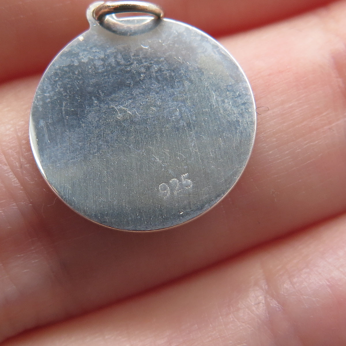 925 Sterling Silver Purple Enamel Mom & Child Cat Minimalist Charm Pendant