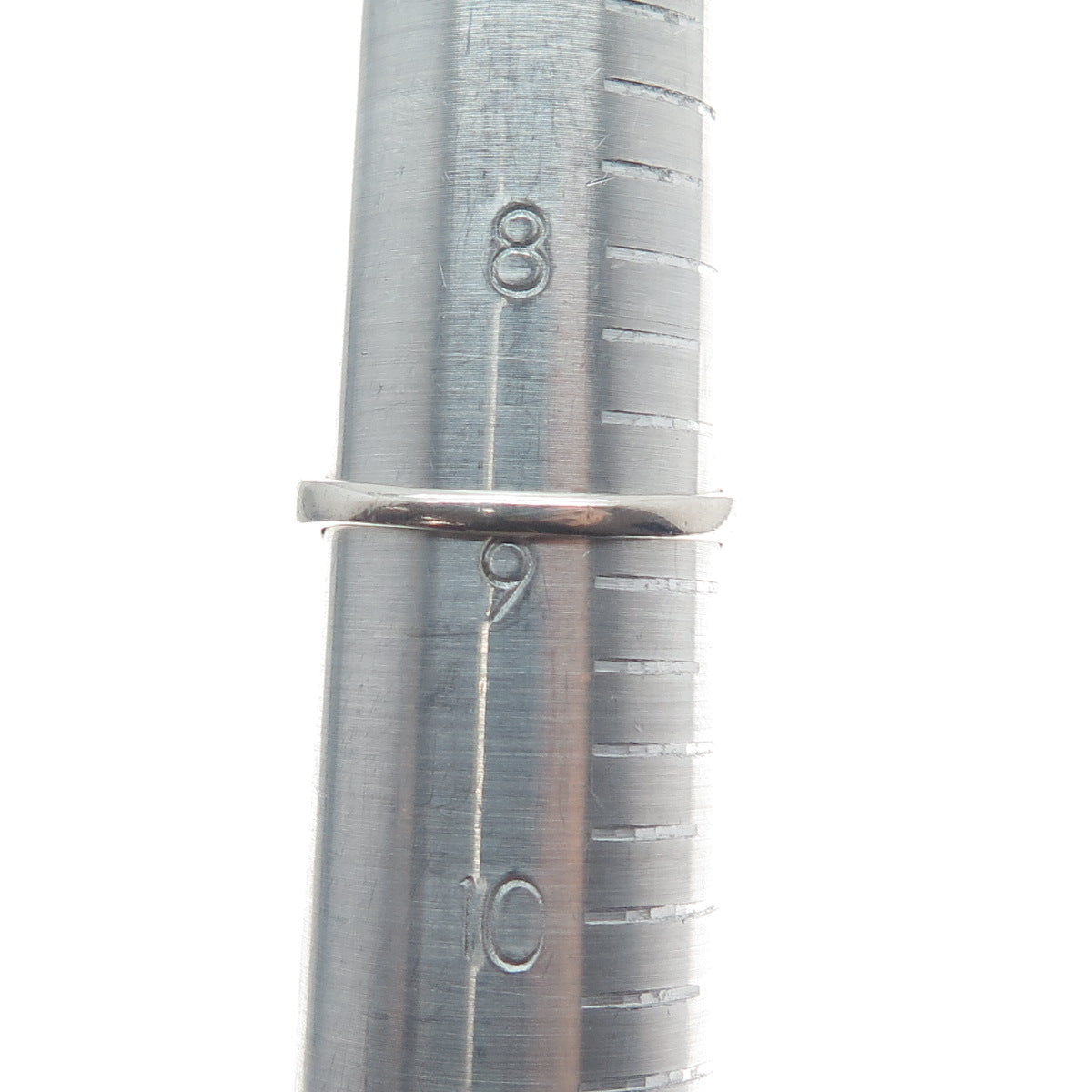 925 Sterling Silver Real Round-Cut Diamond Bohemian Ring Size 8.75