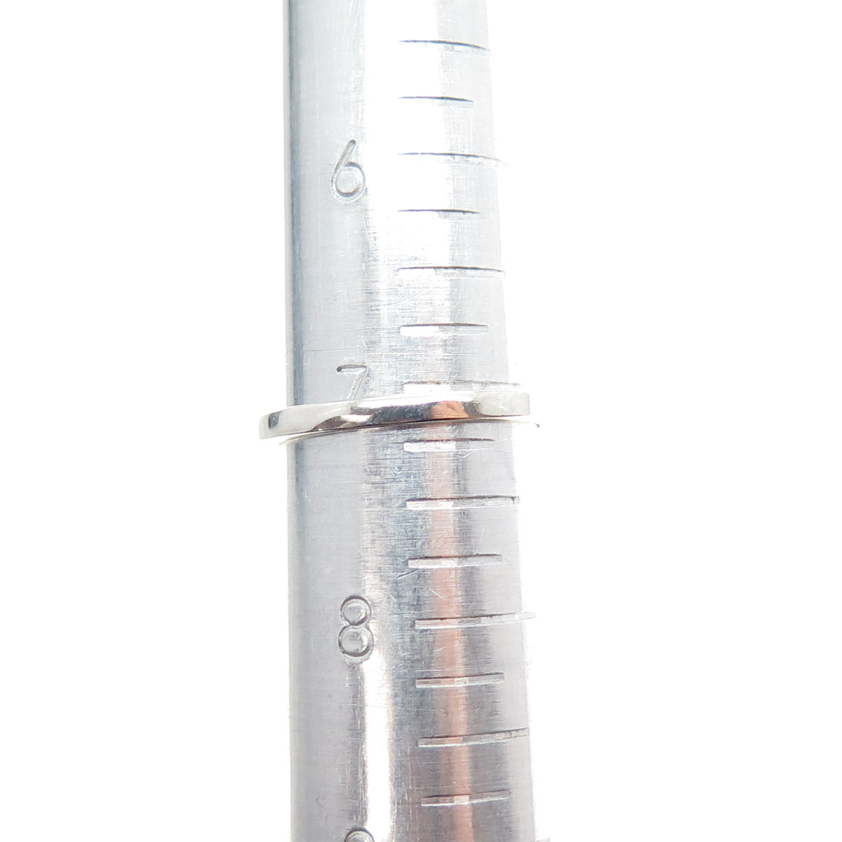 925 Sterling Silver Real Round-Cut Diamond & Sapphire Wavy Ring Size 7.25