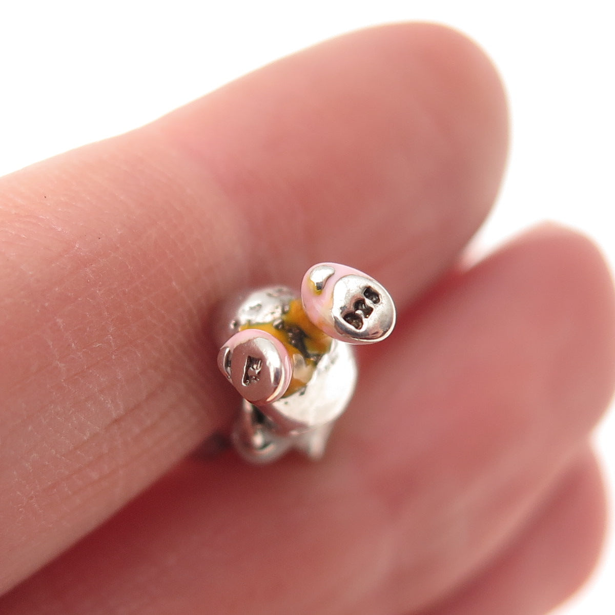 Thomas Sabo Sterling Silver Vintage Enamel Disney Daisy Duck 3D Charm Pendant