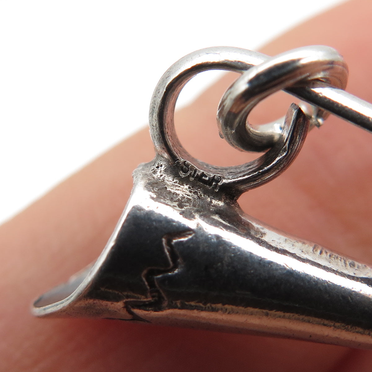 Old Pawn 925 Sterling Silver Vintage Southwestern Pitcher Mini 3D Charm Pendant