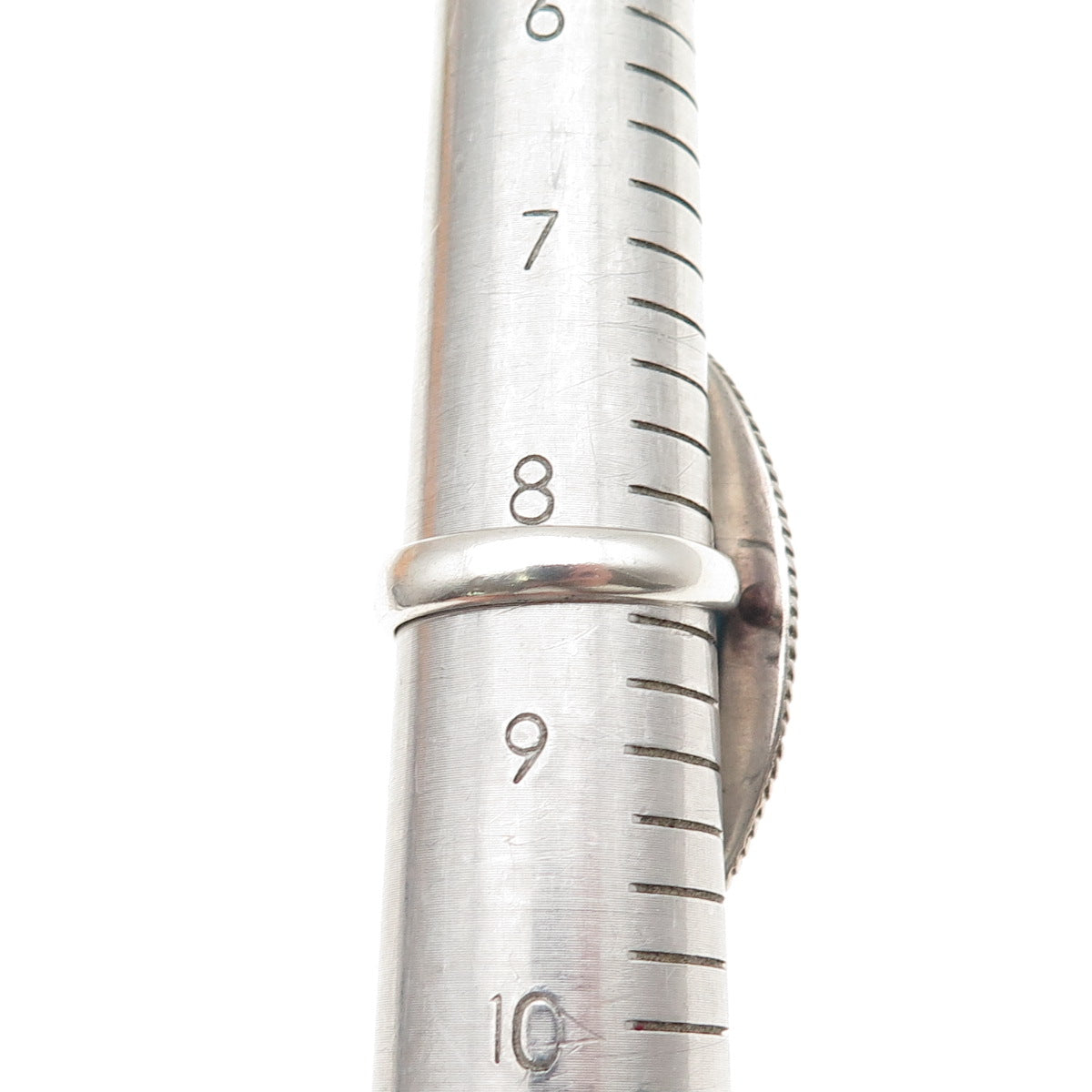 Krush Kandy 925 Sterling Silver Vintage Real Turquoise Beaded Ring Size 8.5