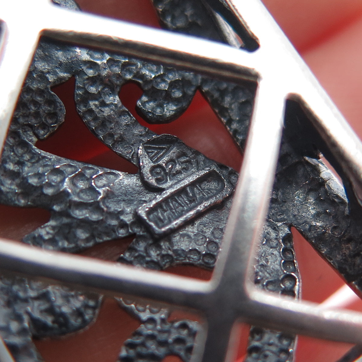 SILPADA 925 Sterling Silver Vintage Paisley Filigree Oxidized Charm Pendant
