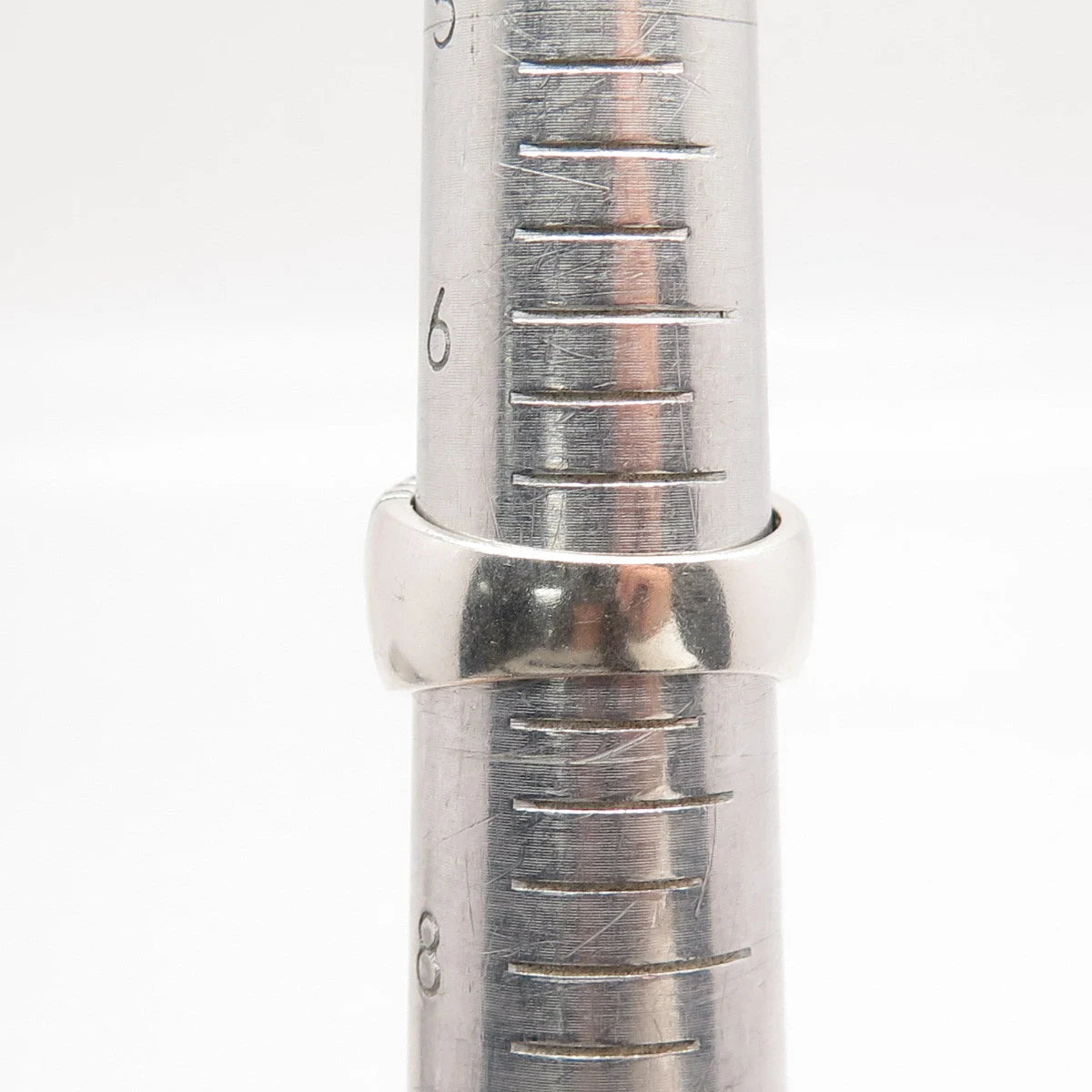 925 Sterling Silver Vintage Woven Wide Ring 7