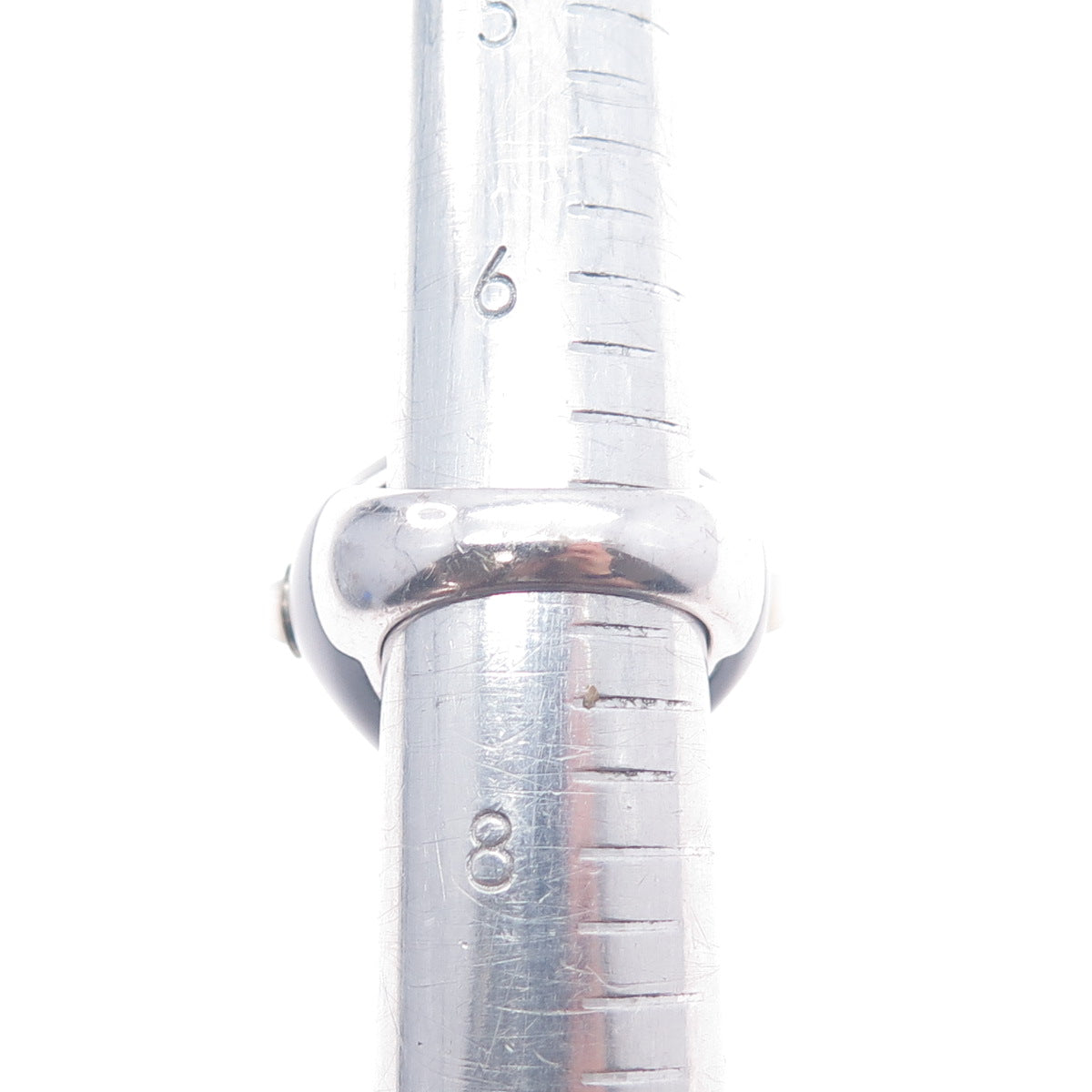 CID Clyde Duneier 925 Sterling Silver Vintage Real MOP & Black Onyx Ring Size 7