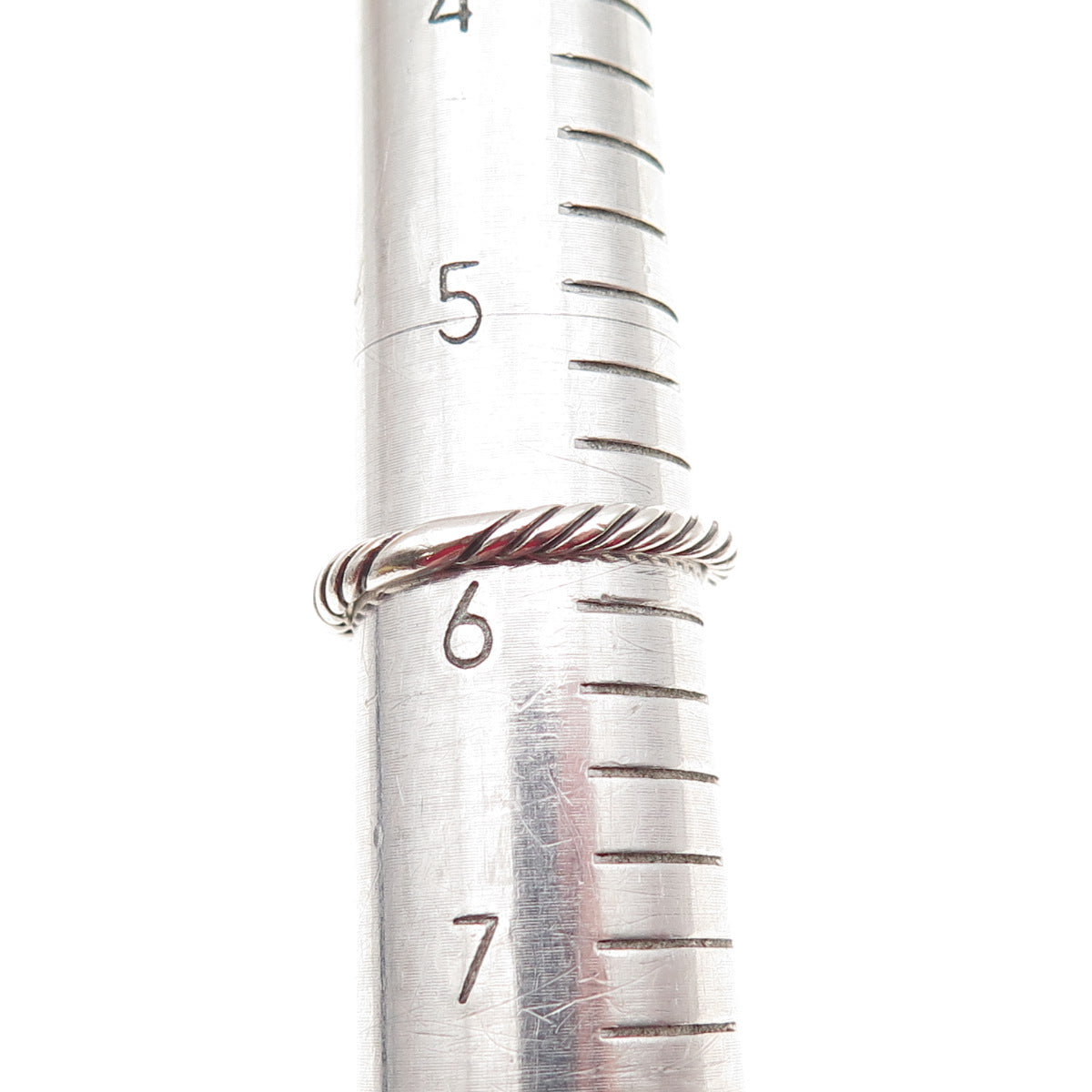 DAVID YURMAN Sterling Real Diamond Cable Collectibles Quatrefoil Ring Size 5.75