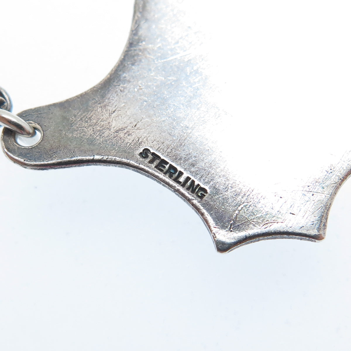 925 Sterling Silver Antique Victorian Scotch Bottle Tag