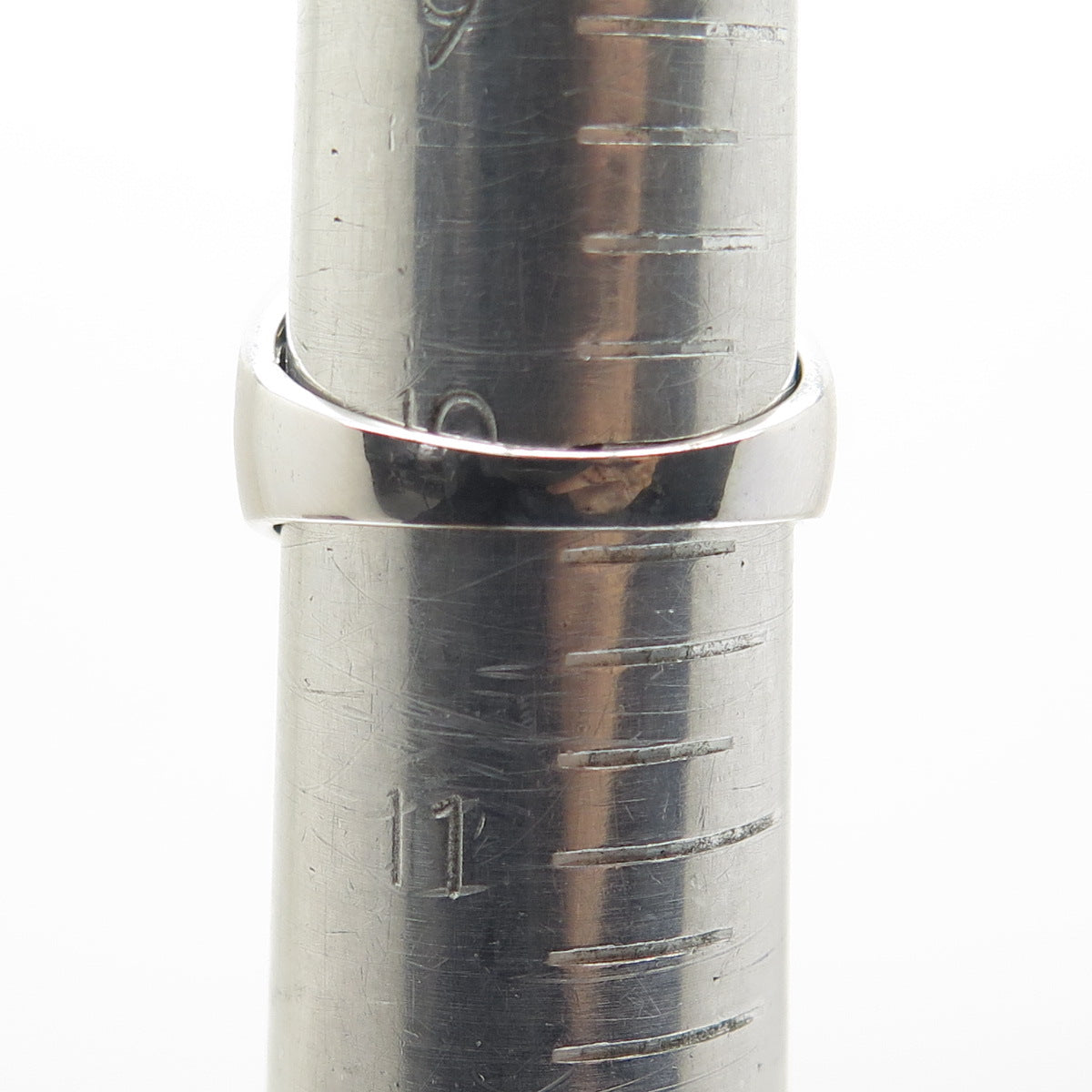 925 Sterling Silver Real Round-Cut Diamond Eagle Signet Ring Size 10.25