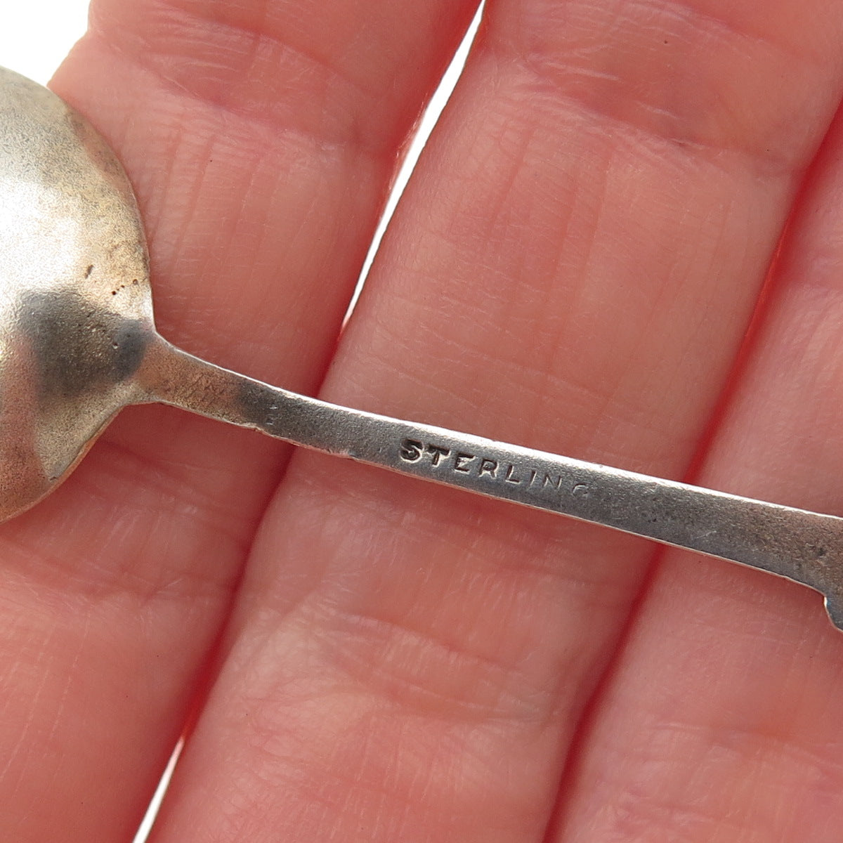 925 Sterling Antique Art Deco Canada Enamel Halifax Coat of Arms Coffee Spoon
