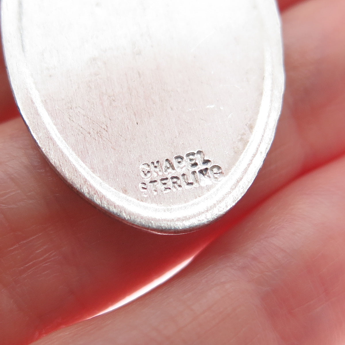 CHAPEL 925 Sterling Silver Vintage St. Christopher Religious Medal Charm Pendant