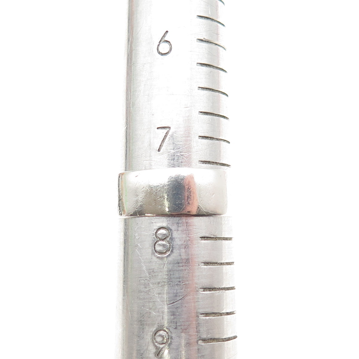 MIGNON FAGET 925 Sterling Silver Vintage Modernist Shell Ring Size 7.75