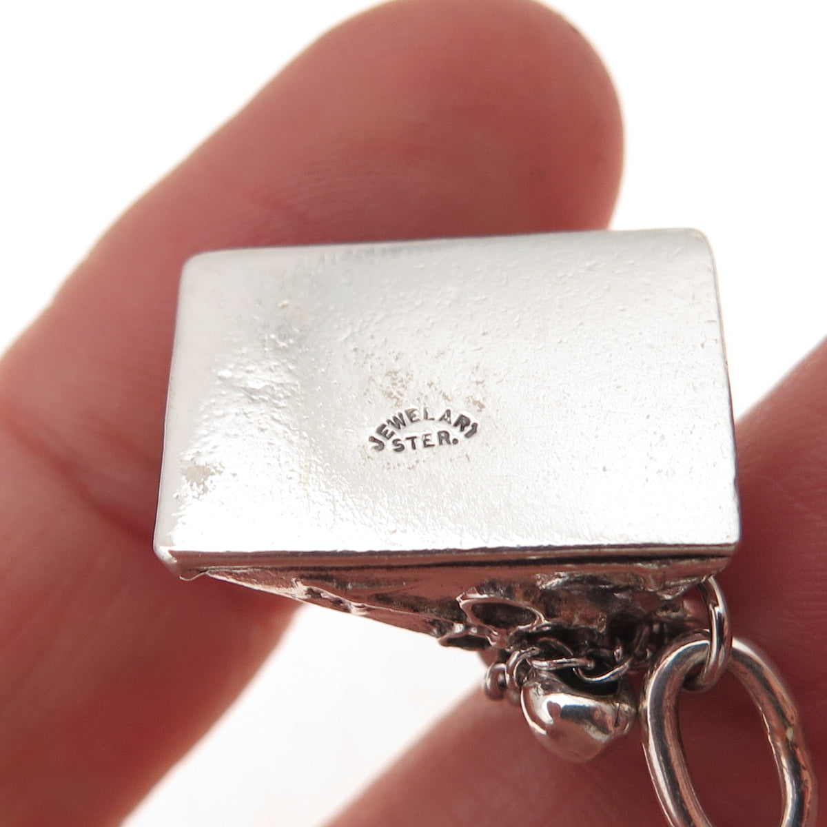 JewelArt 925 Sterling Silver Antique Retro Rotary Phone 3D Charm Pendant