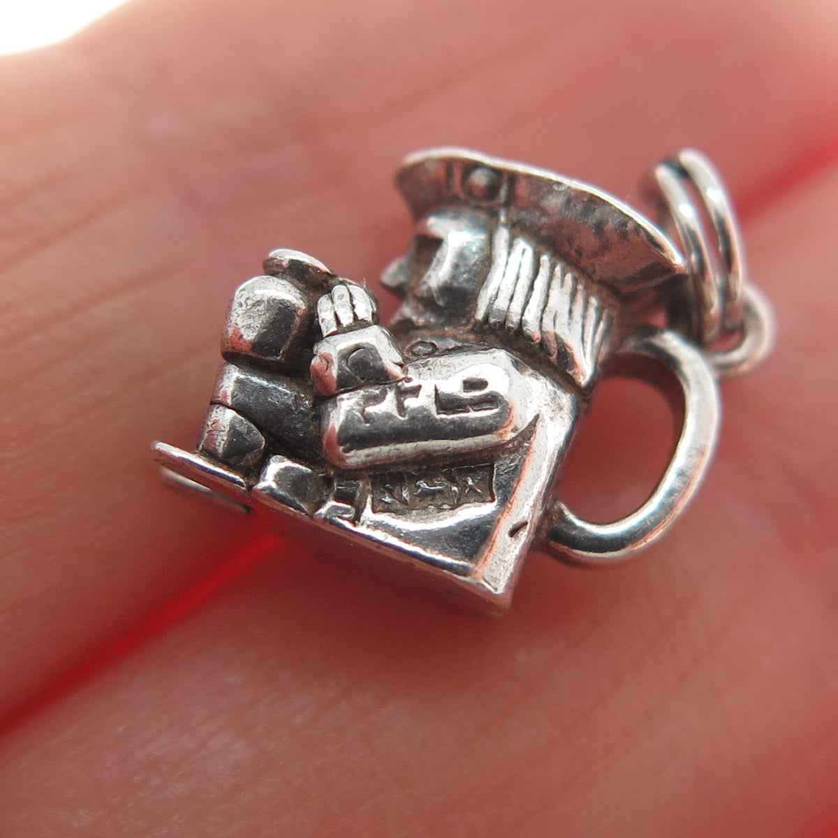PAYTON PEPPER & SONS Sterling Silver Vintage 1959 Birmingham Pirate Mini Pendant