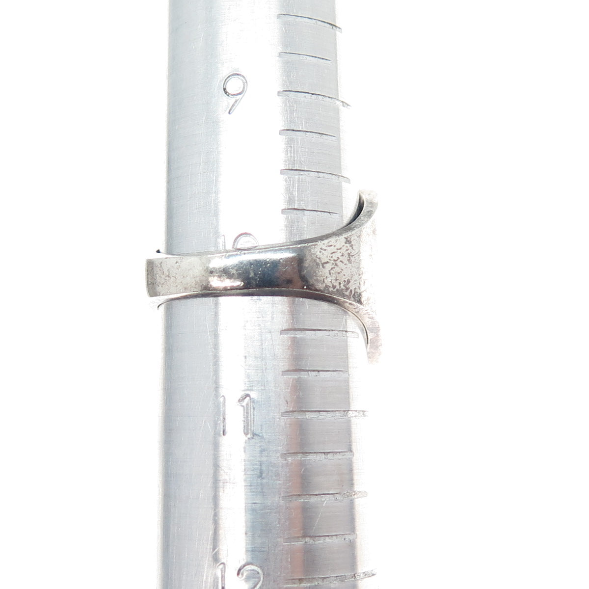 925 Sterling Silver Vintage Mexico Real Turquoise & Black Onyx Ring Size 10.25