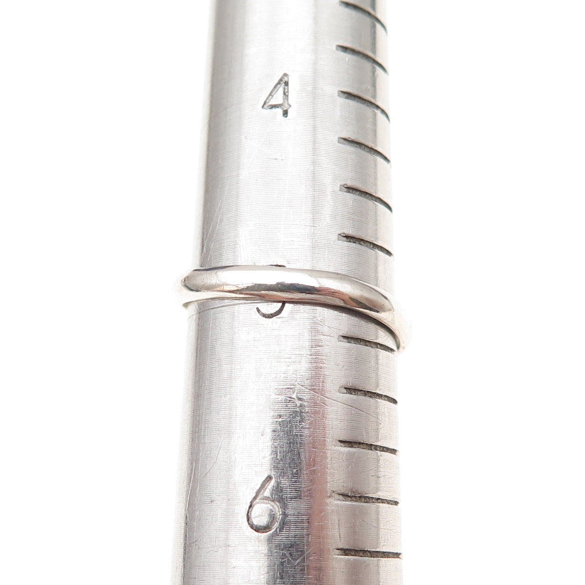 925 Sterling Silver Vintage Real MOP Oxidized Adjustable Bypass Ring Size 5