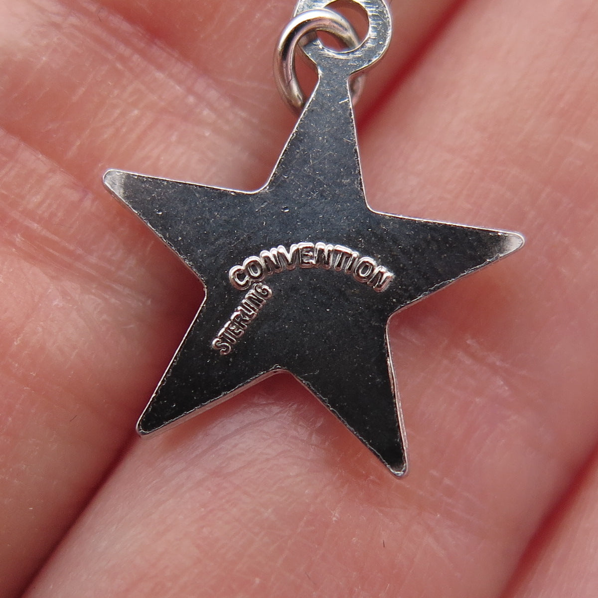 925 Sterling Silver Vintage Beta Epsilon Phi Sorority Convection Mini Pendant
