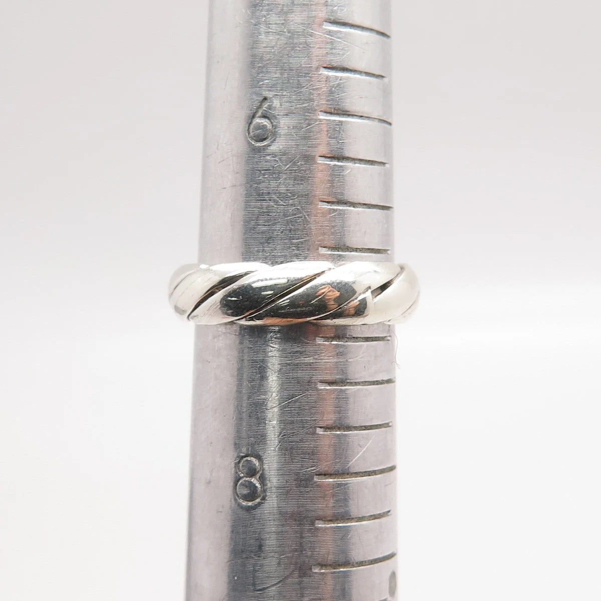 925 Sterling Silver Vintage Mexico Band Ring Size 7.25