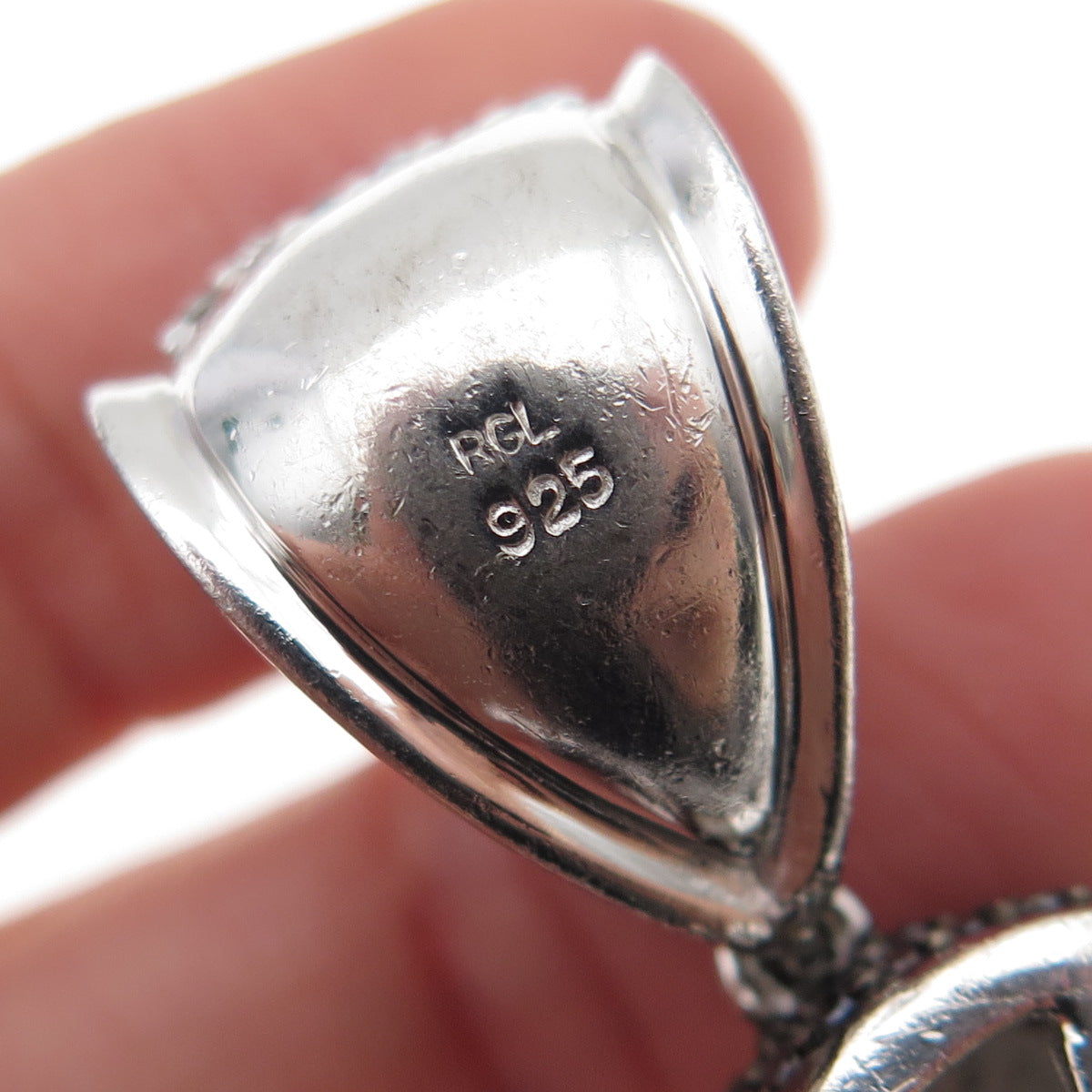 925 Sterling Black & White C Z Peter Griffin Family Guy Heavy 83.8g Pendant