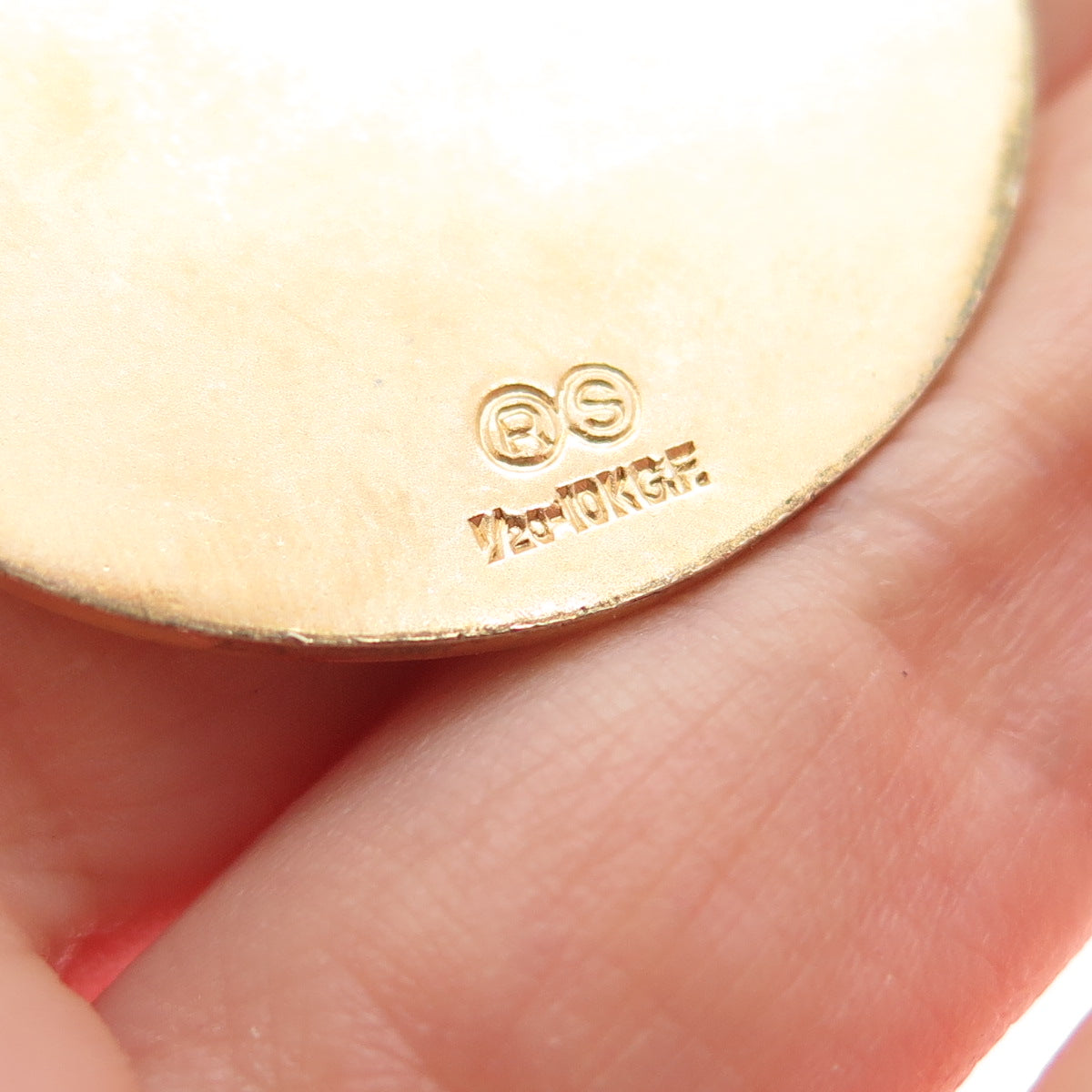 1/20 10K Gold Filled Antique WWII 1941 Bay Hills Swimming Medal Pendant