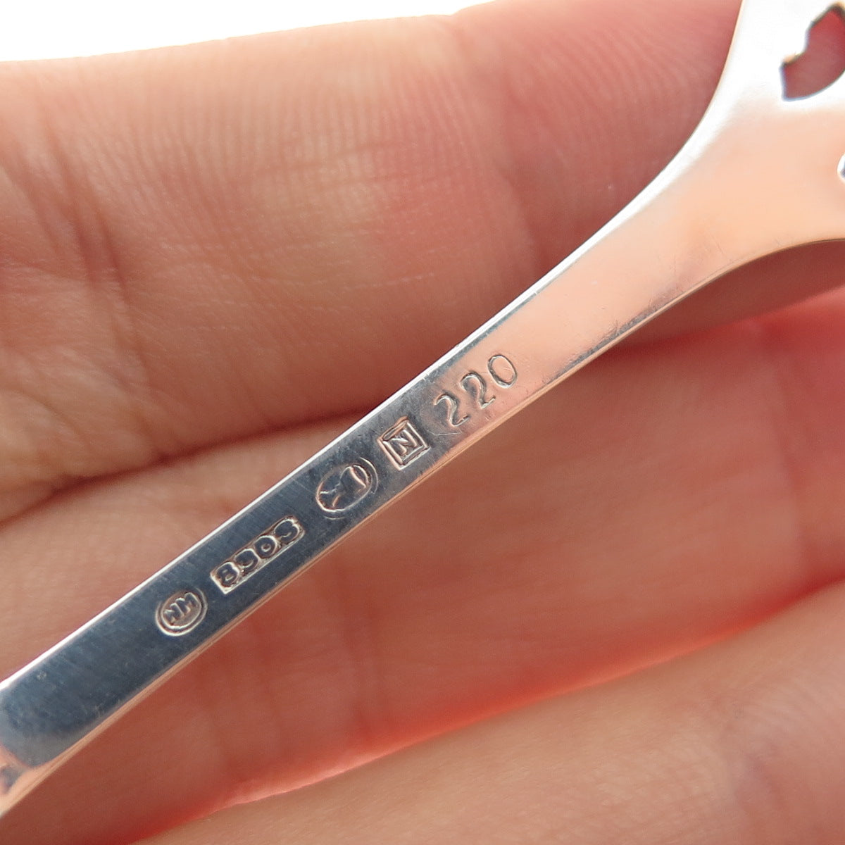 THORVALD MARTHINSEN 830S Silver Vintage Norway Viking Flower Coffee Spoon #220