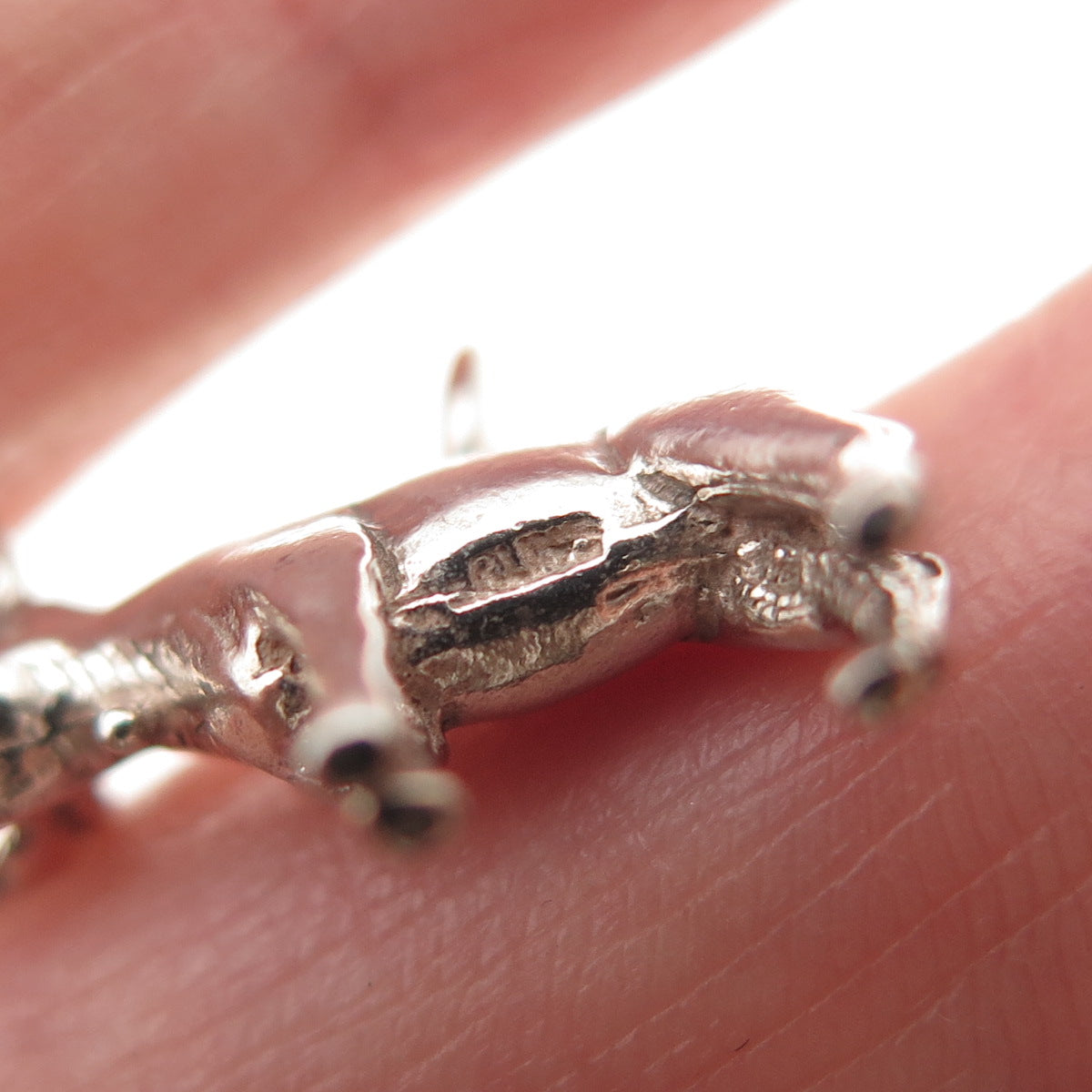 925 Sterling Silver Vintage Moose 3D Mini Charm Pendant