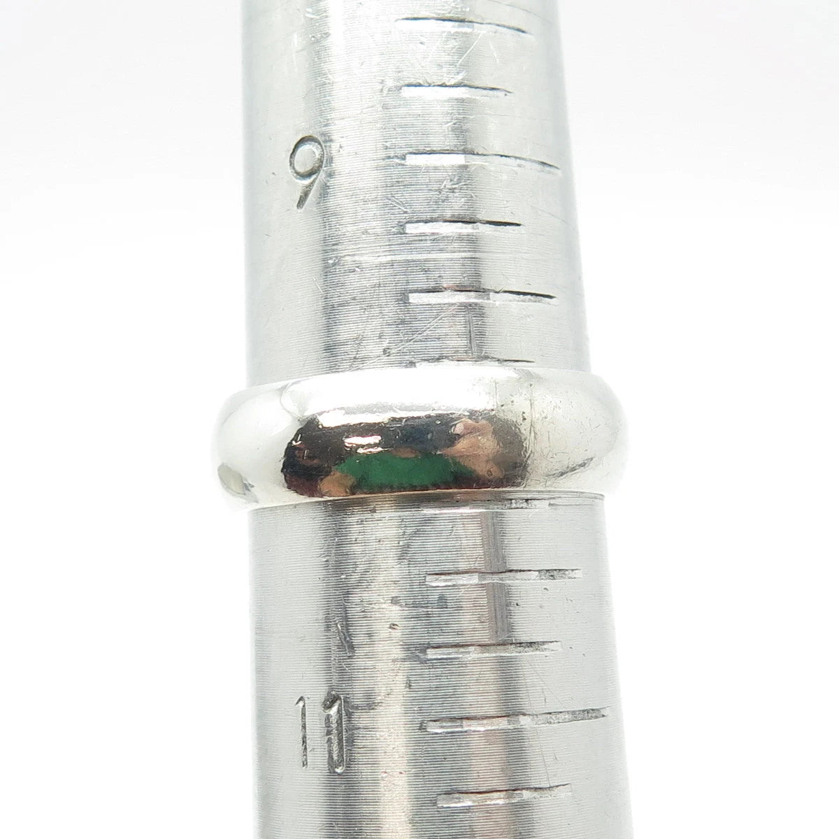 925 Sterling Silver Vintage Classic Band Ring Size 10.25