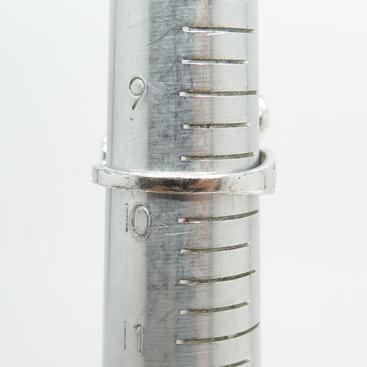 925 Sterling Silver Real Marcasite Swirl Ring Size 9.75