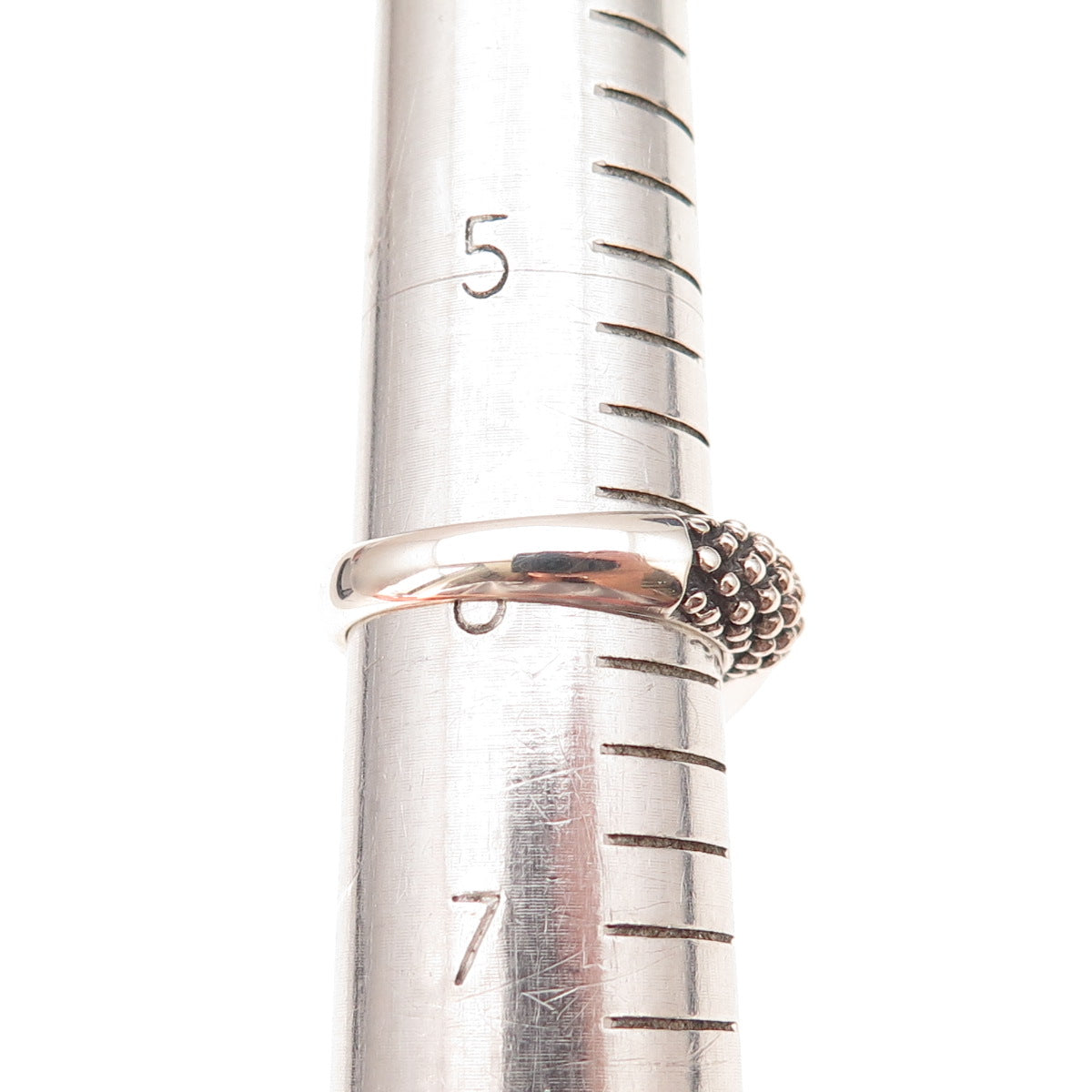 925 Sterling Silver Vintage Real Turquoise Oxidized Ring Size 6