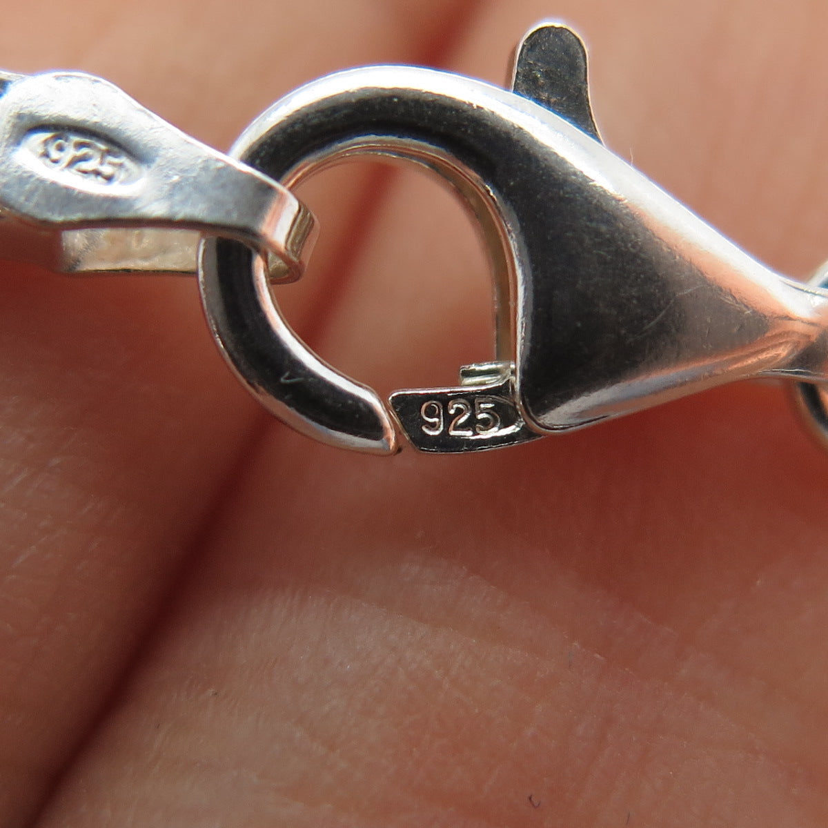 925 Sterling Silver Vintage Italy Box Chain Necklace 20"