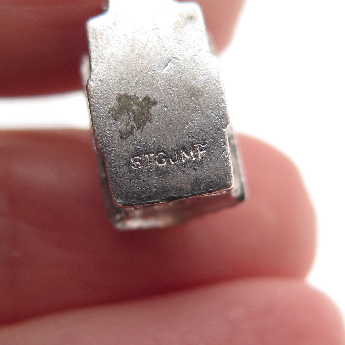 J.M. FISHER 925 Sterling Silver Vintage Old Church Mini 3D Charm Pendant