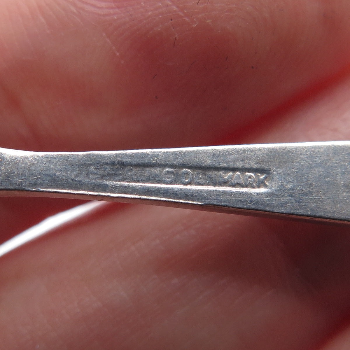 MEKA 925 Sterling Silver Vintage Denmark Guilloche Enamel Salt & Spices Spoon