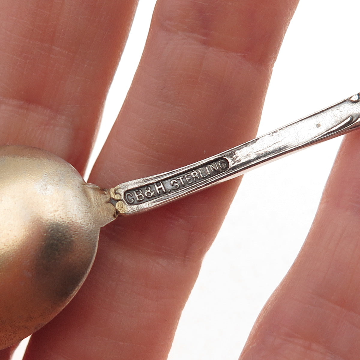 925 Sterling Silver Antique Art Deco CB&H Atlantic City Coffee Spoon