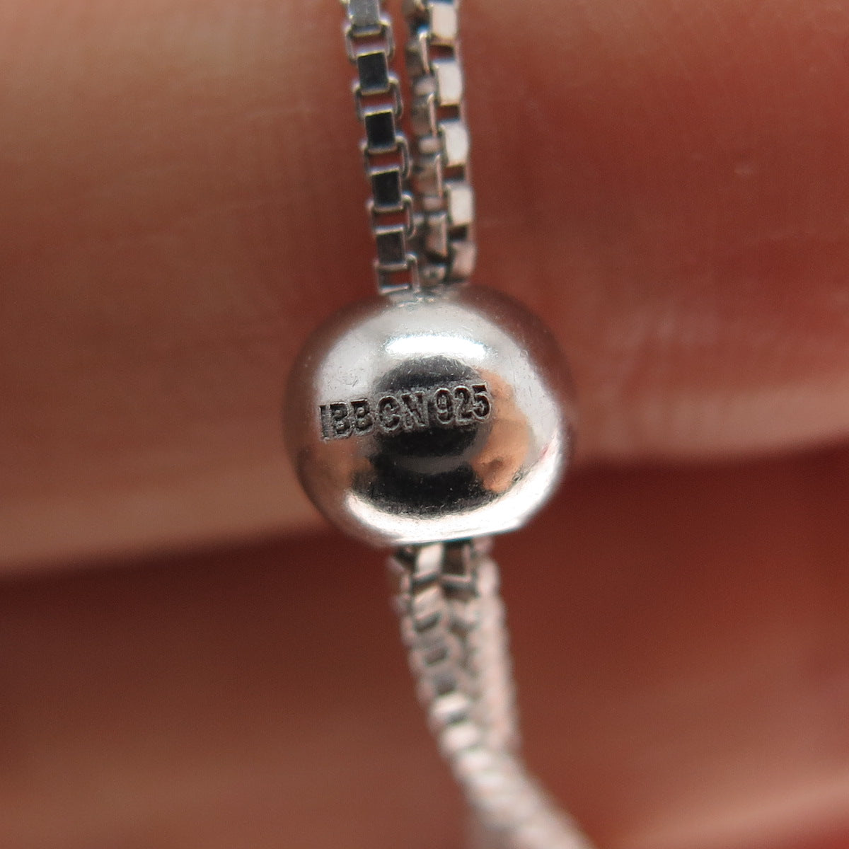 925 Sterling Silver Round-Cut C Z Tennis Link Adjustable Bolo Bracelet 6-8.25"