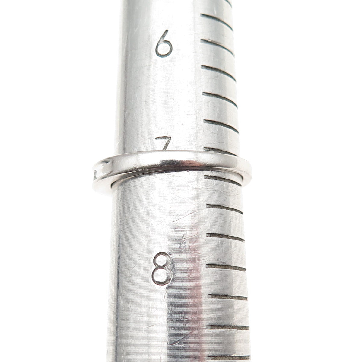925 Sterling Silver Round-Cut C Z Half Eternity Band Ring Size 7.25