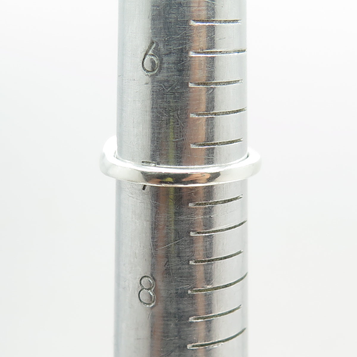 SUN 925 Sterling Silver Real Round-Cut Diamond Promise Ring Size 7