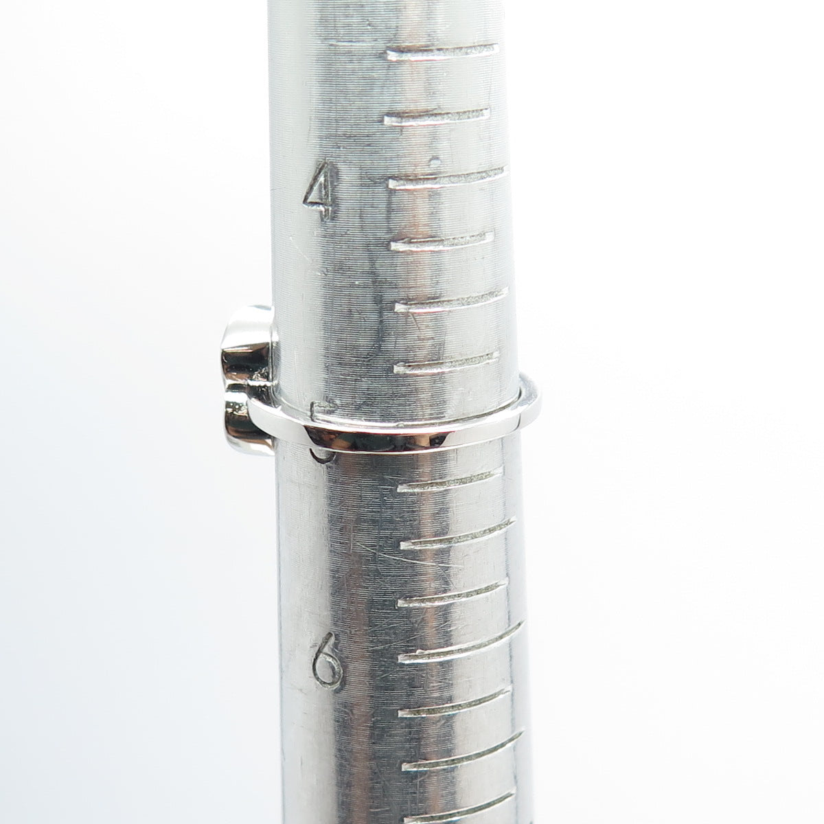 925 Sterling Silver Real Opal & Round-Cut C Z Infinity Heart Ring Size 5