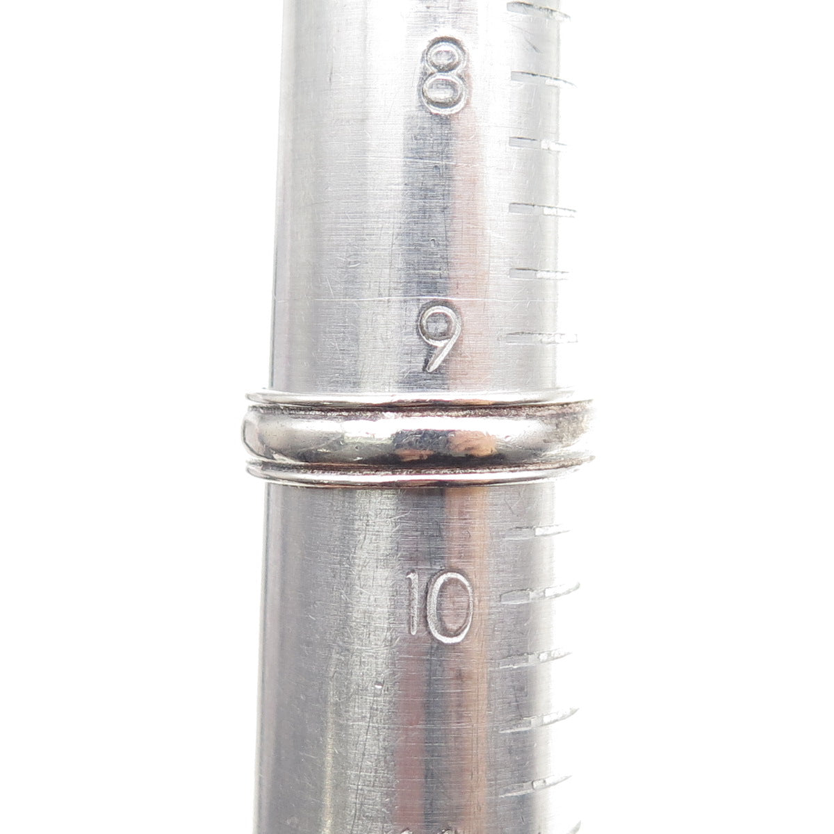 925 Sterling Silver Vintage Real Lapis Lazuli Beaded Oxidized Ring Size 9.5