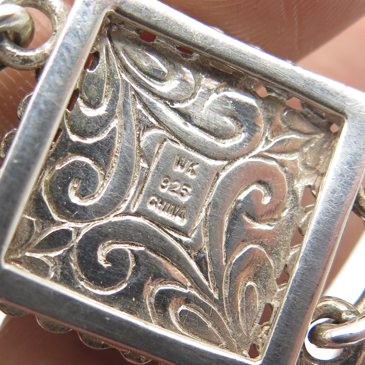 WHITNEY KELLY Sterling Silver Vintage Agate Turquoise Lapis MOP Bracelet 7-7.25"