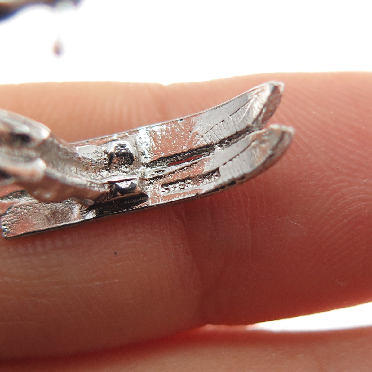 925 Sterling Silver Vintage Waterskier 3D Charm Pendant